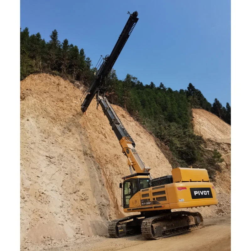 高-臂钻机：用于矿山和道路施工的多功能工具，具有爆破锚固和液压凿岩功能